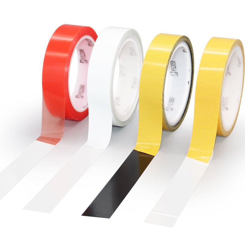 Yellow paper black PET double-sided tape - 2