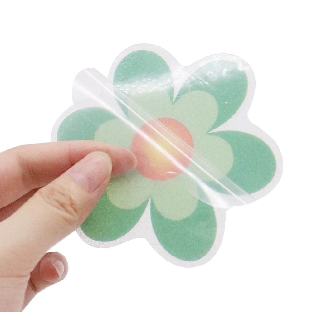 PEVA Non Slip Tape Bathtub Stickers Flower - 3