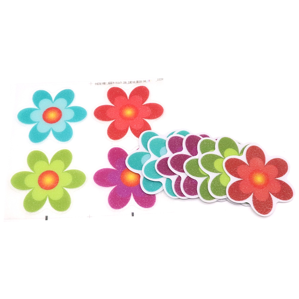 PEVA Non Slip Tape Bathtub Stickers Flower - 4
